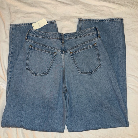 Abercrombie & Fitch The Wide Leg Mid Rise Curve Love jeans new with tags - Picture 7 of 7
